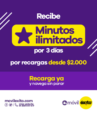 Recibe MINUTOS ILIMITADOS por 3 días