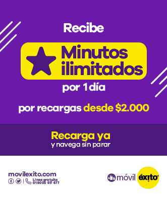 Recibe MINUTOS ILIMITADOS por 1