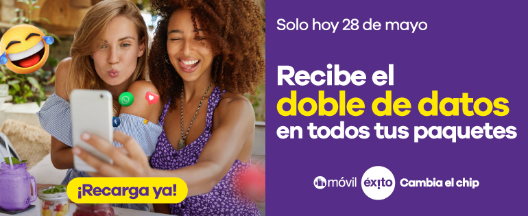 Recibe el doble de datos en todos tus paquetes