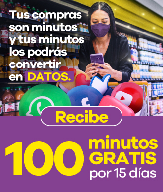 Tus compras son minutos y tus minutos los podrás convertir a datos