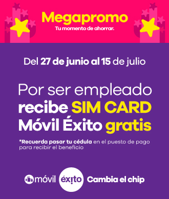 Por ser empleado recibe una SIM card móvil éxito gratis