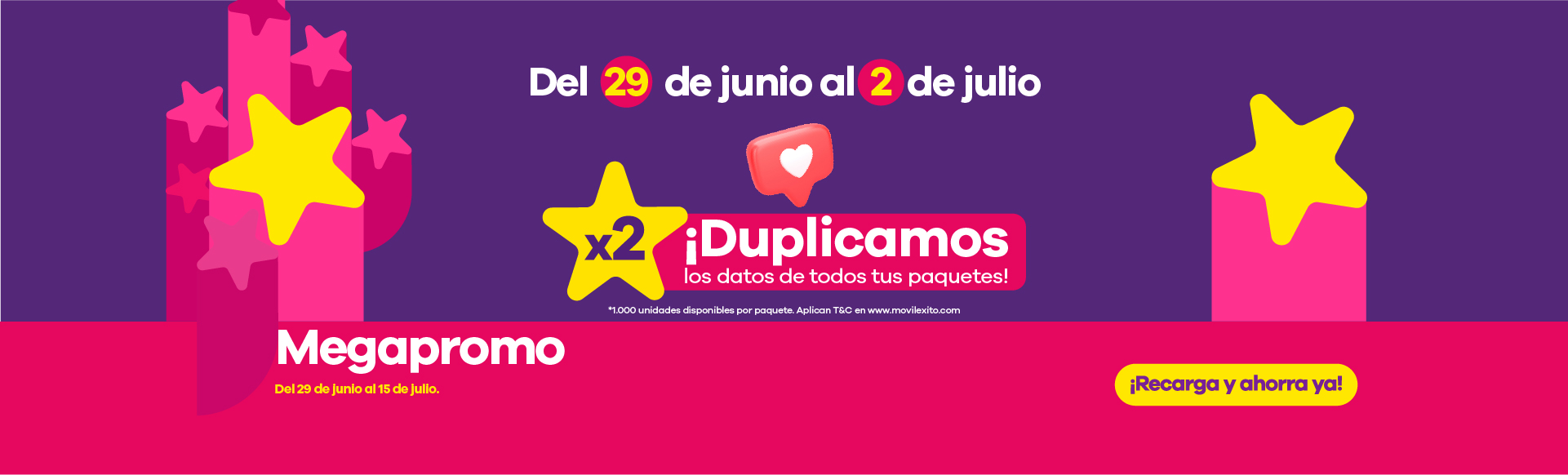 Duplicamos los datos de todos tus paquetes