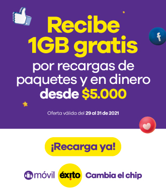 Recibe 1GB GRATIS