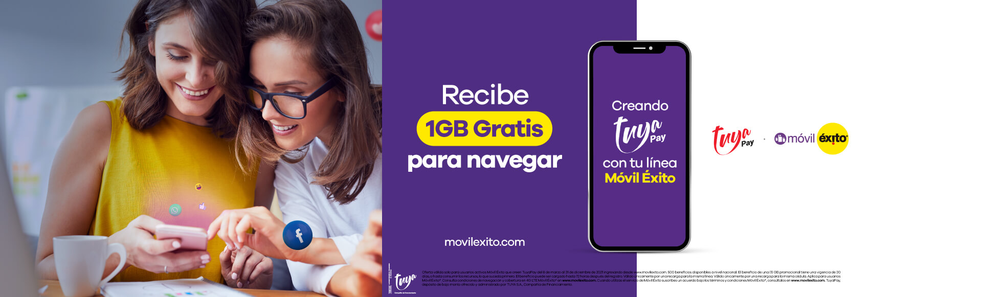 recibe 1 g gratis para navegar 