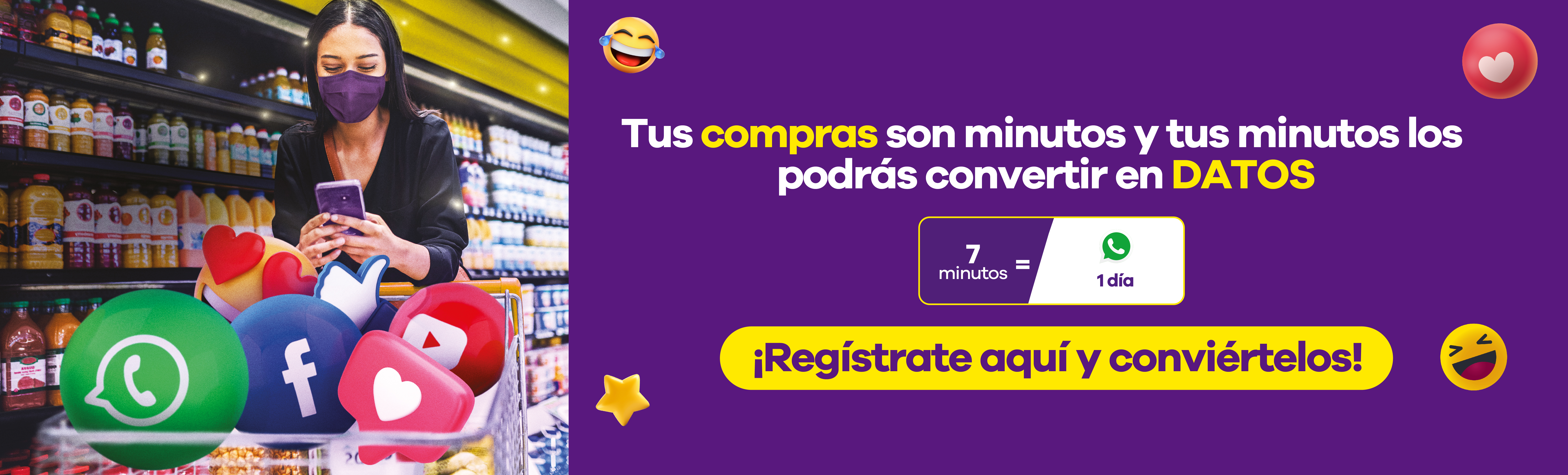 convierte tus minutos en datos