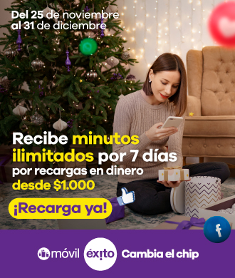Recibe MINUTOS ILIMITADOS por 7 días por recargas en dinero desde $1.000