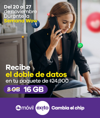 Recibe el doble de datos en tu paquete de 24900