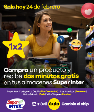 Compra un producto y recibe 2 minutos gratis