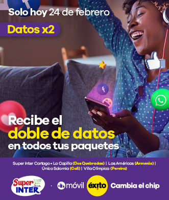 recibe el doble de datos en todos tus paquetes