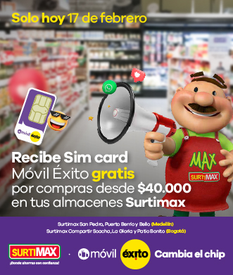 SIM Gratis Toma Surtimax