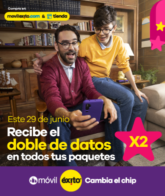 este 29 de junio recibe el doble de datos en todos tus paquetes