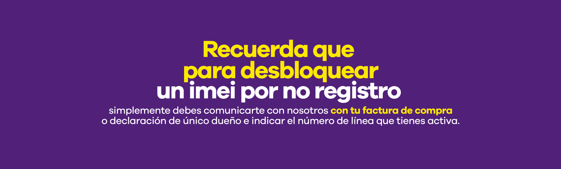 Banner IMEI desktop