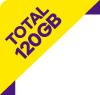 total 120gb amarillo