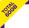 total 60gb amarillo