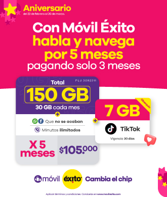 Legal Prepagada $105.000 (Estobometro aniversario – Legales 150GB)