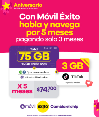 Legal Prepagada $74.700 (Estobometro aniversario – Legales 75GB)