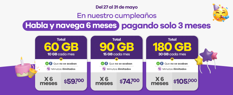 v2 Móvil Éxito - Pague 3 lleve 6 - Banner 