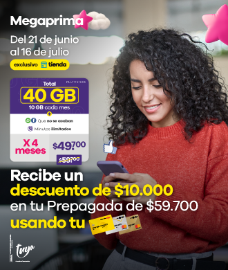 Tarjeta Éxito Mega Prima 2023