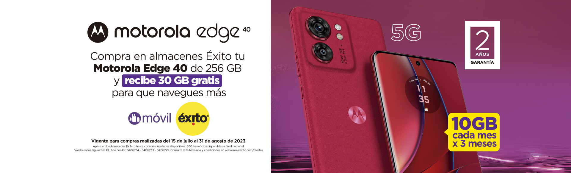 Oferta Motorola 2 - Edge 40 Desktop