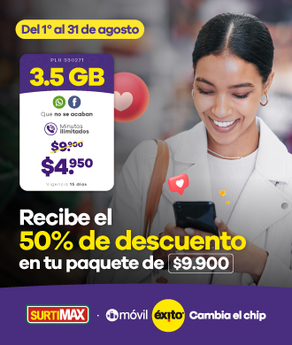 Paquete $9.900 Surtimax 50% Agosto