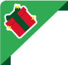 Etiqueta Verde Navidad Regalo