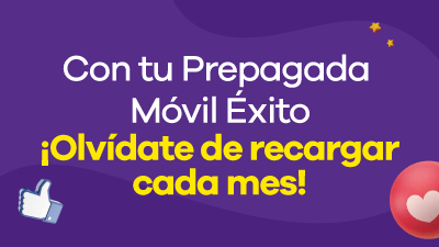 con tu prepagada movil exito olvídate de recargar cada mes mobile