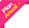 Etiqueta Plan Anual Fucsia