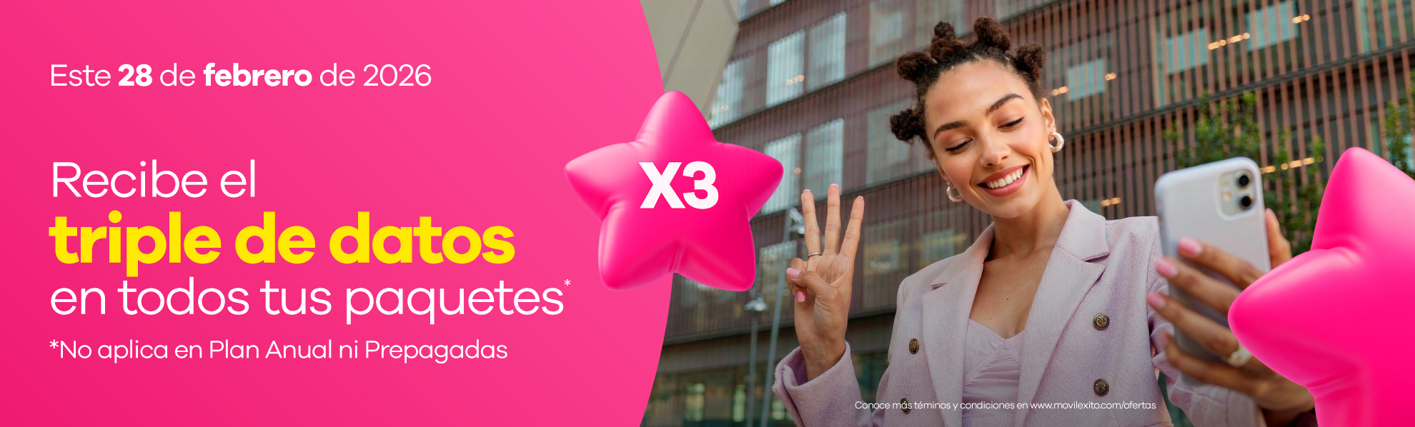 Banner Datos x3 Aniversario Febrero 2026